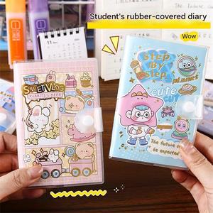 Cuaderno Escolar Kawaii Personalizado con Cubierta de PVC, Tapa Dura, Diseño de Botón con Dibujos Animados, Color y Logotipo Personalizables para Niñas - Product Image 6