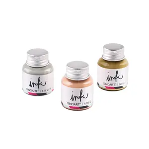 Sinoart 15Ml Kim Loại Thư Pháp Mực Không Có Chặn Thủy Tinh Nhúng Bút Mực Thích Hợp Cho Lông Bút & Bút Thủy Tinh