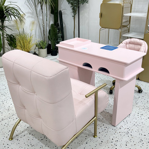 Multi-functional Modern Metal Salon Manicure <b>Table</b> with Drawers and Cleaner Durable Commercial <b>Nail</b> Spa Furniture - Product Image 4