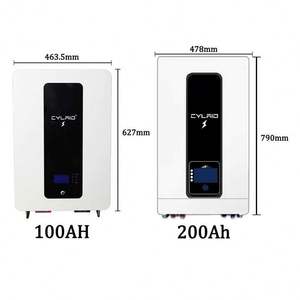 48V 200ah 10Kwh para Powerwall Sistema de almacenamiento de energía solar para el hogar Lifepo4 300ah 100ah Capacidad Montado en la pared IP65 Protección CAN Hyb - Product Image 4