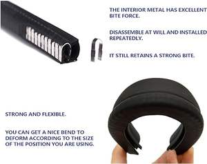 רצועת חותם גומי דלת דלת, 10 רגליים לקצץ נורה אנכית מתאים 1/16 "קצה, רצועת מזג אוויר לרכב עבור מכוניות, סירות, rvs - Product Image 6