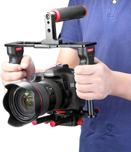 Kit de Jaula de Cámara Universal de Aleación de Aluminio para Cámaras DSLR y Videocámaras, con Asa Superior, Base <span class=keywords><strong>Arca</strong></span>, Capacidad de Carga de 25 kg, 20x17.3 cm - Product Image 6
