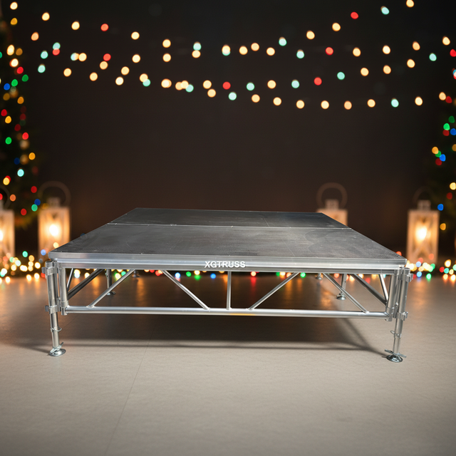 Foldable Design Outdoor Aluminum Alloy Lightweight Event Stage Portable Modular Layer Staging Quick Installation Concert Church
