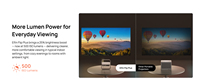 Projecteur portable XGIMI Elfin Flip Plus avec support réglable |   Google TV sous licence Netflix, résolution 1080p, utilisation domestique, léger
