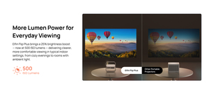 Projecteur portable XGIMI Elfin Flip Plus avec support réglable |   Google TV sous licence <span class=keywords><strong>Netflix</strong></span>, résolution 1080p, utilisation domestique, léger - Product Image 3