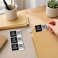 Autocollants industriels anti-contrefaçon personnalisés, code QR, étiquettes en papier synthétique imperméables et écologiques, impression par lots traçable