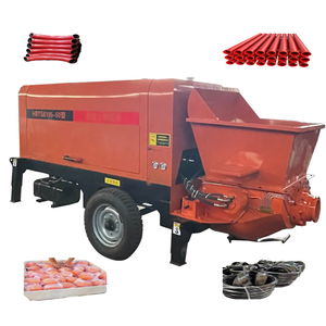 Mesin Bomba De truk semen Mixer beton listrik dengan mesin pompa beton Mini kustom kecil pompa manufaktur - Product Image 4