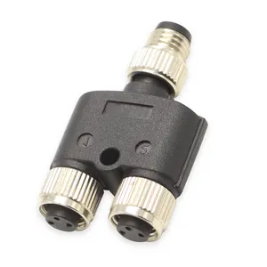 M8 Waterproof Terminal Connector New Energy Automotive Aviation LED Power Cord Lamp with Hose Connector for Terminal Blocks