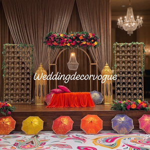 Backdrop Stand Iron Wedding Event Party <b>Frame</b> <b>Arch</b> Golden Wedding <b>Frame</b> Iron <b>Arch</b> for Hotel Banquet Decoration Supply - Product Image 6