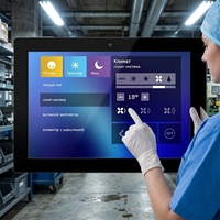 Nuevo Monitor de Pantalla Táctil Industrial IPS de 15.6 Pulgadas, Resistente al Agua, 1920X1080, USB, ROHS, Paneles Inteligentes para el Hogar, Tablets, DC, Metal