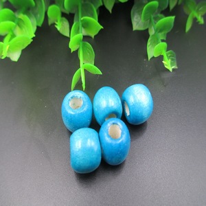 Colorful <b>Large</b> Hole Wooden <b>Beads</b> MZ003 For Children Diy Jewelry Making Wholesale - Product Image 5