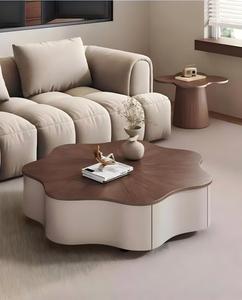 <span class=keywords><strong>Tavolino</strong></span> da Caffè Moderno Italiano in <span class=keywords><strong>Legno</strong></span> Massello, <span class=keywords><strong>Design</strong></span> a Petalo di Farfalla, Stile Semplice a Nuvola, Arredamento per Soggiorno - Product Image 6