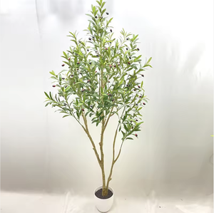Grand olivier artificiel <span class=keywords><strong>en</strong></span> <span class=keywords><strong>pot</strong></span> détachable pour intérieur, style nordique, vert bionique, écologique, plante <span class=keywords><strong>en</strong></span> plastique pour Pâques - Product Image 4
