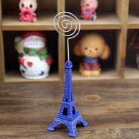 Zakka Épicerie Creative Photo Titulaire Stand Clips Tour Eiffel Artisanat Nom D'entreprise Carte Clip Notes Dossier Découpe Impression