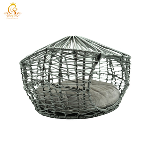 EUR <span class=keywords><strong>VET</strong></span> Modern Konforlu Rattan El Dokuması Kedi Sepeti Yatak - Küçük Hayvanlar için Pratik Evcil Hayvan Yatağı - Product Image 4