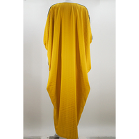 Hochwertige, atmungsaktive, bestickte, locker sitzende Boubou Femme Afrikanische Dashiki Maxi-Robe mit langen Fledermausärmeln für muslimische Frauen