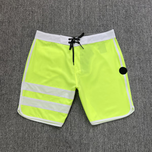 Shorts de bain pour hommes à séchage rapide avec cordon de serrage, imprimé floral et bande latérale, style décontracté - Product Image 5