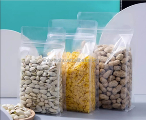 Main givrée transparente sachet <span class=keywords><strong>de</strong></span> thé scellé à 8 côtés <span class=keywords><strong>sac</strong></span> <span class=keywords><strong>de</strong></span> date <span class=keywords><strong>de</strong></span> lait alimentaire boucle main <span class=keywords><strong>sac</strong></span> <span class=keywords><strong>autoportant</strong></span> horizontal - Product Image 3
