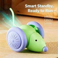 Nouveau jouet transfrontalier pour animaux de compagnie : Souris électrique intelligente, voiture de course, plume et laser pour chat, pour l'auto-entretenissement et le soulagement de l'ennui