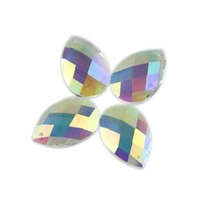 Lustre en <span class=keywords><strong>amande</strong></span> à facettes de 38mm, prisme en forme de goutte d'eau, perles de rideau pour décoration d'hôtel, pièces de lampe - Product Image 5