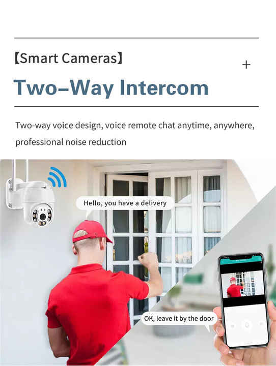 A12 1080P Wifi IP Camera PTZ with Night Vision & Motion Detection