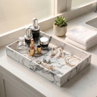 Plateau de service en acrylique, présentoir décoratif, plateau de table pour hôtels, magasins de produits raffinés, plateau de rangement
