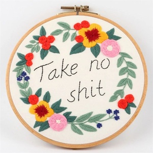 Kit <span class=keywords><strong>de</strong></span> broderie DIY en gros avec motifs <span class=keywords><strong>de</strong></span> fleurs et <span class=keywords><strong>de</strong></span> plantes, tissu à <span class=keywords><strong>broder</strong></span>, <span class=keywords><strong>point</strong></span> <span class=keywords><strong>de</strong></span> <span class=keywords><strong>croix</strong></span>, travaux manuels - Product Image 3