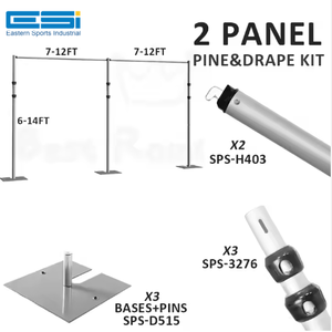 Esi ระบบม่านแขวนท่อแบบ DIY น้ำหนักเบาตกแต่งงานแต่งงานสไตล์เรียบง่ายสำหรับงานกิจกรรมการแสดงแฟชั่น - Product Image 1