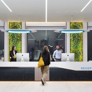 Đèn Trần Led Tròn Trang Trí Văn Phòng Cao Cấp Trung Quốc Đèn Treo Tuyến Tính Led 2.5 Inch Với Tấm Nỉ Âm Thanh - Product Image 5