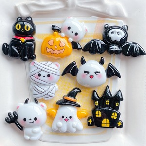 Nouveaux Designs DIY Halloween Résine Charmes Chauve-Souris Squelette Fantôme Chat Festival Ornement pour Réfrigérateur Mobile Téléphone Décorations - Product Image 6