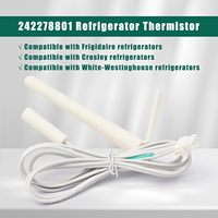 Sensor Suhu Thermistor Cross NTC untuk Kulkas Freezer Electrolux Tappan White-Westinghouse Crosley Frigidaire 242278801