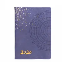 PU Leder Layflat Bindung regiert A5 Hardcover Notebook Planer Agenda Tagebuch Farbfolie geprägtes Journal mit benutzer definiertem Logo