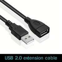 Taipuxi Großhandel Fabrik schwarzes USB 2.0-Verlängerungskabel männlich zu weiblich Verlängerungskabel USB-Kabel