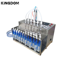 Machine de remplissage semi-automatique pour liquide d'emballage de sacs avec buse d'aspiration à 6 têtes avec bec verseur