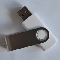 Flashdisk USB 2.0 Kapasitas Penuh Grosir, Logo Custom, Plastik, Putar, 16GB/32GB/64GB, Chip Kelas-A, Garansi 3 Tahun