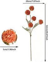 Automne Artificielle Kiku Fleurs Soie Petite Mini Boule De Chrysanthème avec Tige DIY Bouquet Centres De Table Arrangements Douche