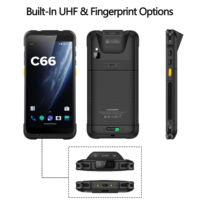 Lector/Escritor UHF RFID ISO 18000-6C ABS PDA Portátil Android 13 con Escáner de Código de Barras 2D de Largo Alcance (20m) para Gestión Industrial de Activos