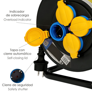 Cavo Industriale Estensibile 25 Metri Protezione IP44 Con Coperture - Product Image 2