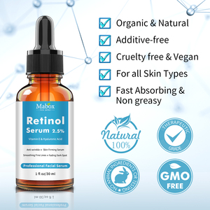 Suero Facial Mabox con <span class=keywords><strong>Retinol</strong></span> al 2.5%, Antiarrugas, Elimina <span class=keywords><strong>Manchas</strong></span> Oscuras, Esencia Facial Antienvejecimiento, Blanqueadora, Cuidado de la Piel - Product Image 3