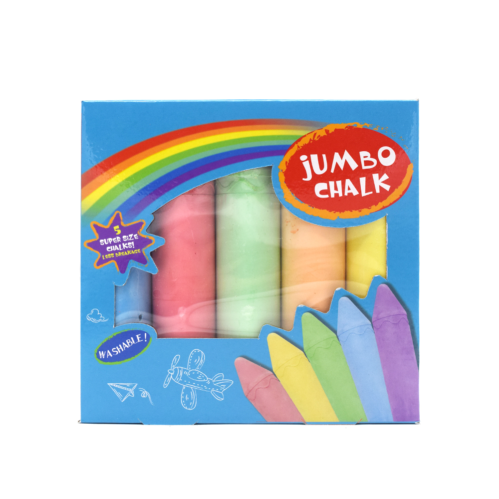 Красочный мел для тротуара, 5 шт.