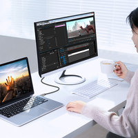 Convertisseur vidéo USB-C DP VCOM 8K 60Hz 4K 120Hz USB vers DisplayPort 1.4V Câble vidéo HD avec entrée PD 100W 1.8M 3M