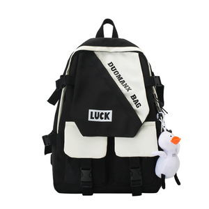 New Hot Selling Students <strong>Multi</strong> Pockets Zippers Nylon LightweightTravel <strong>Bag</strong> Schoolbags - Product Image 6