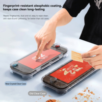 Étui de protection transparent antichoc sur mesure pour Nintendo Switch 2 avec 12 emplacements pour cartes de jeu