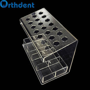 อุปกรณ์จัดฟันอะคริลิก21รูกล่องใส่เครื่องมือทันตกรรมกล่องขนาดกลางสำหรับเข็มฉีดยาเรซินกาวทันตกรรม - Product Image 4