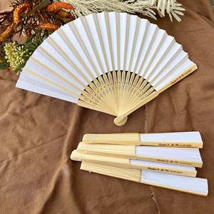 Éventail Pliant en Papier Fait Main en Bambou, Personnalisé avec Logo, Vente en Gros Nicro Factory, Souvenirs de Mariage et Cadeaux Promotionnels pour Invités - Product Image 4