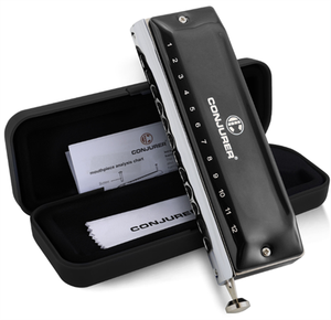 Excelente armónica cromática de 16 agujeros y 64 tonos, órgano de boca profesional, instrumento Musical para artistas, fabricado por CONJURER - Product Image 1
