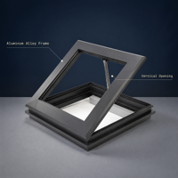 Fenêtre de toit fixe en aluminium architectural 6063-T5 avec isolation thermique pour cuisine et villas d'élite