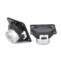 Carré de 2 pouces pour accessoires de haut-parleur, bord en caoutchouc pliable, 4 x 10W, aimant double en néodyme, étanche IPX5