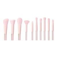 Lot de 10 pinceaux de maquillage en gelée, manche plastique, pour blush, yeux, estompage, nez, contour – Vente Flash