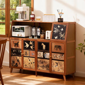 Aparador de estilo vintage, mueble de almacenamiento multifuncional para sala de estar, cocina, barra de té, uso inferior a 900 mm - Product Image 1